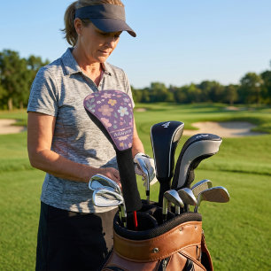 Couvre-club De Golf Cadeaux Floraux Rétro Mignons Personnalisés pour G
