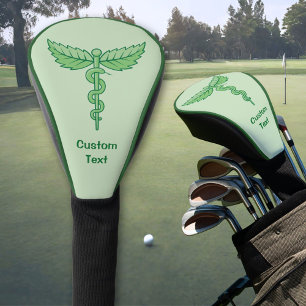 Couvre-club De Golf Caducée avec feuilles