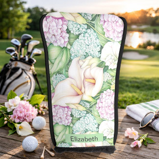 Couvre-club De Golf Calla Lily Pastel Personnalisé