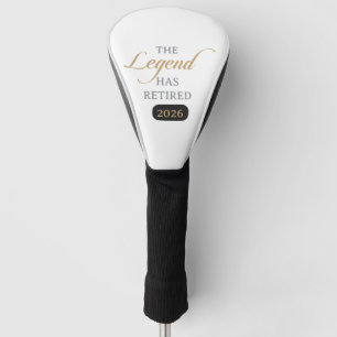 Couvre-club De Golf Calligraphie Chic Classique La Légende Est Retrait