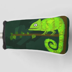 Couvre-club De Golf Caméléon vert mignon