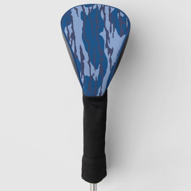 Couvre-club De Golf Camo bleu Motif militaire Camouflage bleu (Devant)