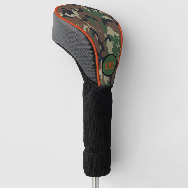 Couvre-club De Golf Camo Hunter Monogram Golf Tête Couverture Personna (Incliné)