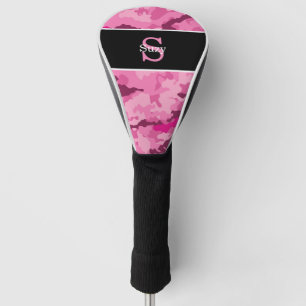 Couvre-club De Golf Camouflage Camouflage Camouflage Rose