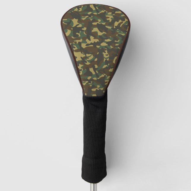 Couvre-club De Golf Camouflage de forêt  (Devant)