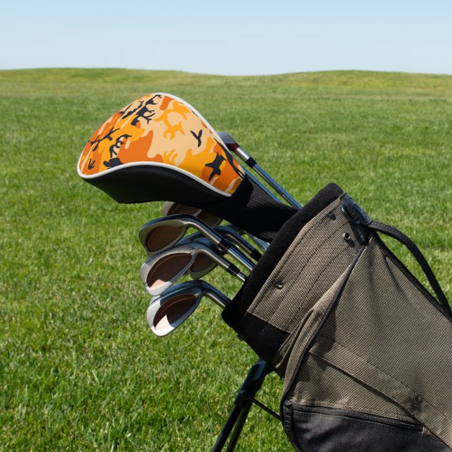 Couvre-club De Golf Camouflage orange, Militaire, Armée (In Situ)