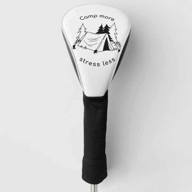 Couvre-club De Golf camp plus de stress moins (Devant)