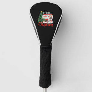 Couvre-club De Golf Camping Christmas Tree Chemise Lights Cadeau Campi