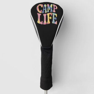 Couvre-club De Golf Camping Filles d'été Camp Life Tie-Die Rétro