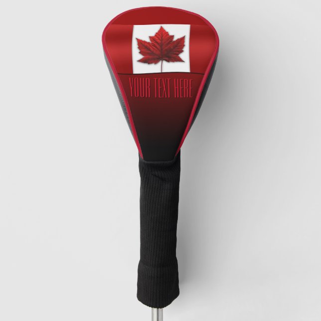 Couvre-club De Golf Canada Flag Golf Custom Canada Driver Cover (Devant)