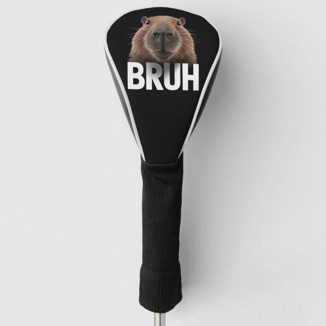 Couvre-club De Golf Capybara Drôle Bruh  (Devant)