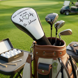 Couvre-club De Golf Cardiologue personnalisé  Drôle Meilleur Médecin
