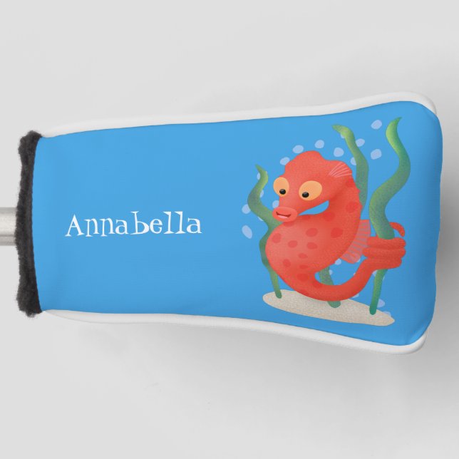 Couvre-club De Golf Caricature d'hippocampe pygmée (Devant)