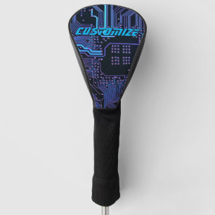 Couvre-club De Golf Carte de circuit électronique bleu PCB personnalis