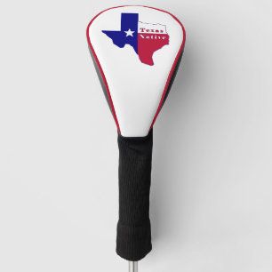 Couvre-club De Golf Carte des drapeaux autochtones du Texas
