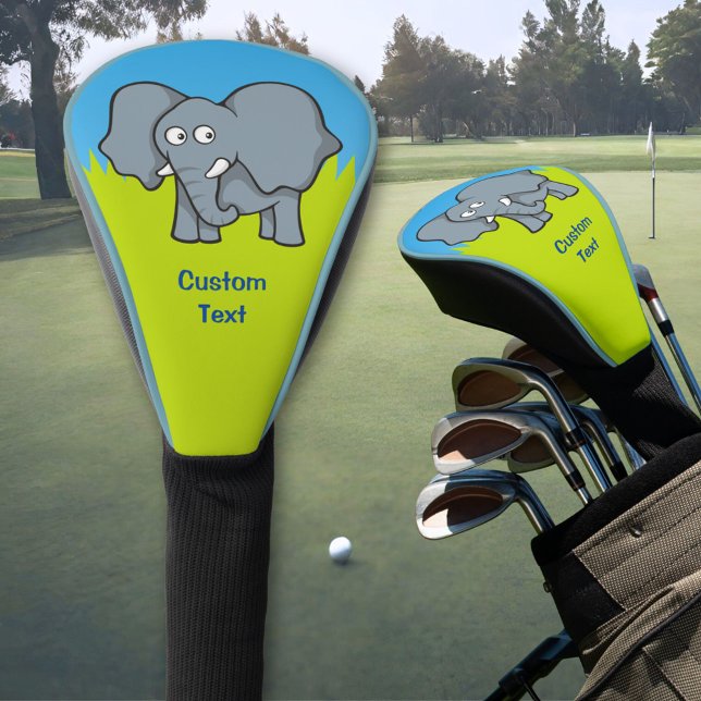 Couvre-club De Golf Cartographie d'éléphant gris (Créateur téléchargé)