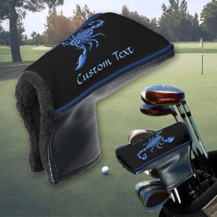 Couvre-club De Golf Casquette de tête de golf Blue Scorpion