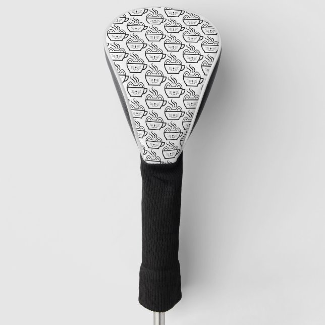 Couvre-club De Golf Cat Cafe motif (Devant)