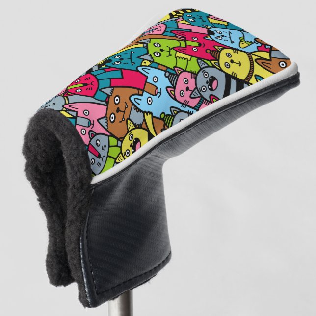 Couvre-club De Golf Cat et kitten (Devant 3/4)