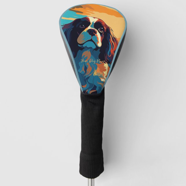 Couvre-club De Golf Cavalier King Charles Spaniel 002 - Bruno Pokopen (Devant)