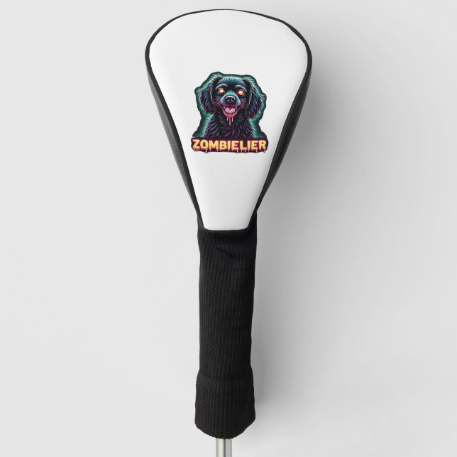 Couvre-club De Golf Cavalier King Charles Spaniel CKCS Zombie Dog Hall (Devant)
