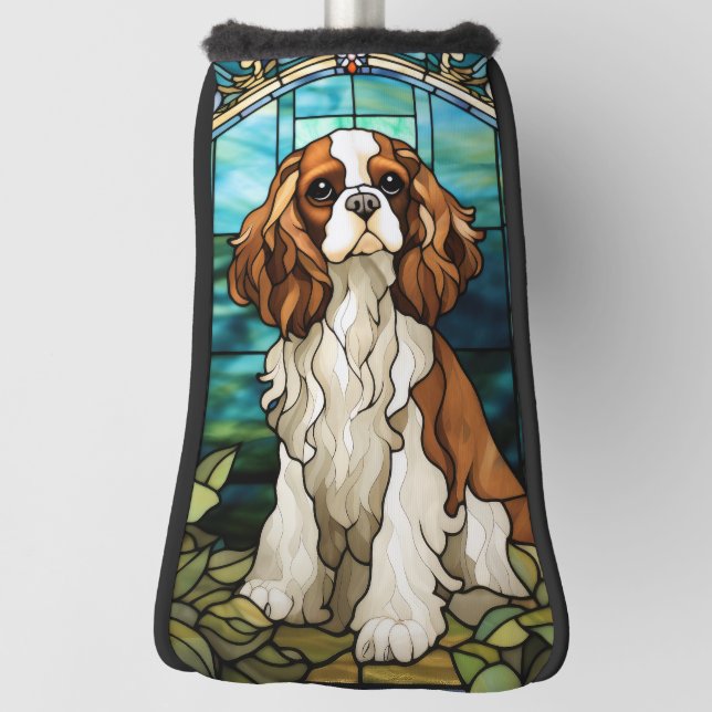 Couvre-club De Golf Cavalier King Charles Spaniel Golf Head Couverture (Tourné à 90°)