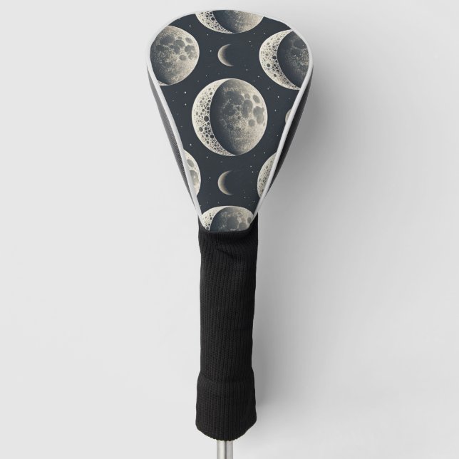 Couvre-club De Golf Celestial Moon Phase (1) (Devant)