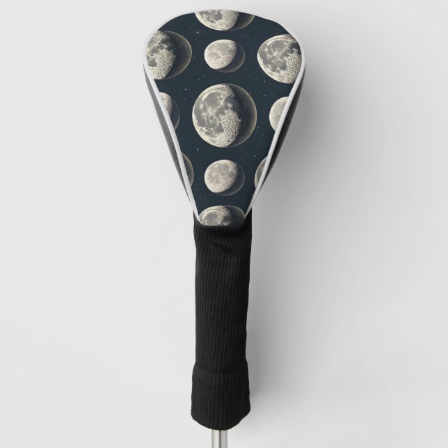 Couvre-club De Golf Celestial Moon Phase (2) (Devant)