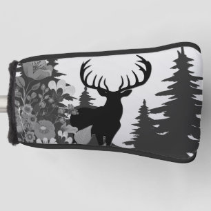Couvre-club De Golf Cerf avec grand rack hors forêt