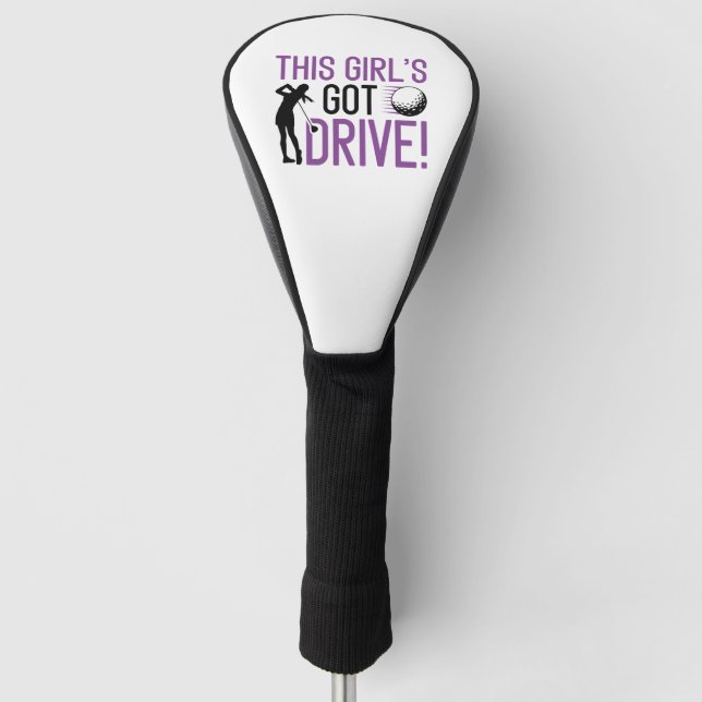 Couvre-club De Golf Cette fille a une voiture (Devant)