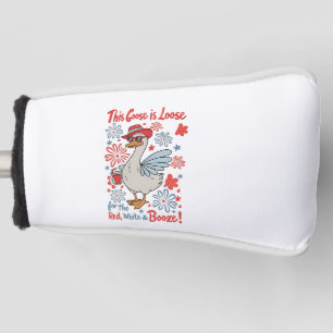 Couvre-club De Golf Cette oie est perdue pour le rouge, le blanc et la