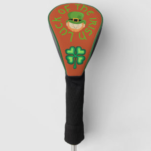 Couvre-club De Golf Chance du lutin et du shamrock irlandais