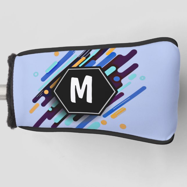 Couvre-club De Golf Changer À N'Importe Quelle Bande De Peinture Bleue (Devant)