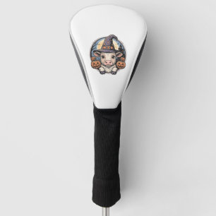 Couvre-club De Golf Chapeau de sorcière de veau Halloween mignon Gravu