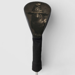 Couvre-club De Golf Chapeau de sorcière Halloween corbeau gothique eff