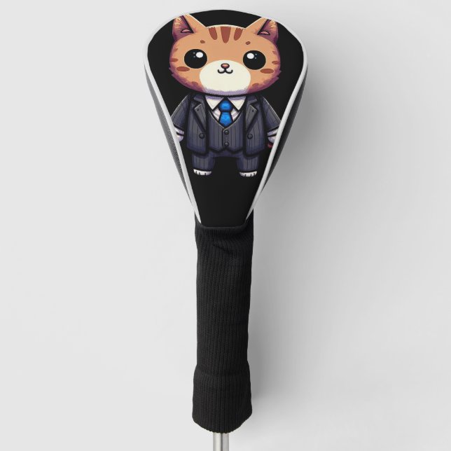 Couvre-club De Golf Charming Chat Boss (Devant)