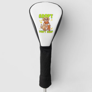 Couvre-club De Golf Chat Chien mignon Adopter Ne pas Acheter