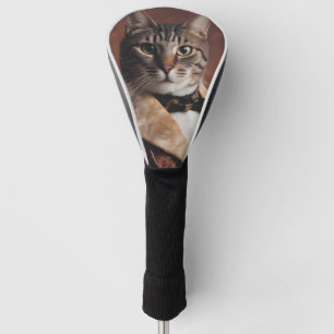 Couvre-club De Golf Chat dans la veste à fumer