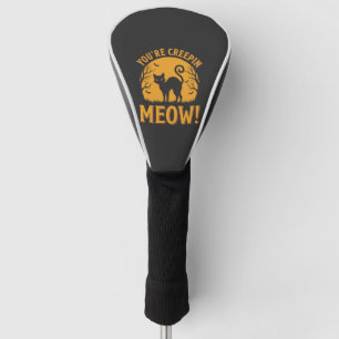 Couvre-club De Golf Chat d'Halloween Tu me fais peur Miaou