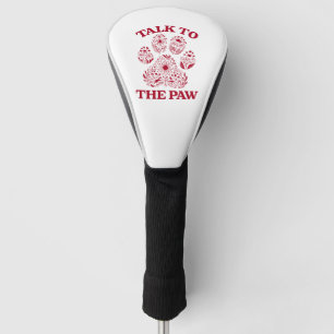 Couvre-club De Golf Chat Empreinte de patte Funny Chat Meme