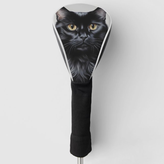 Couvre-club De Golf Chat noir (Devant)