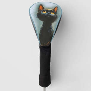 Couvre-club De Golf Chat noir enchanté