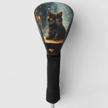 Chat noir et café de nuit