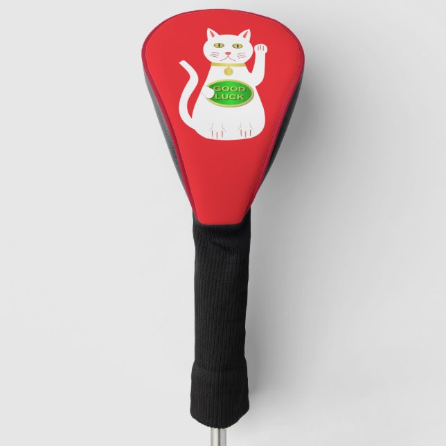 Couvre-club De Golf Chat Oriental Lucky (Devant)