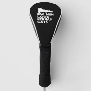 Couvre-club De Golf chat perse - les vrais hommes aiment les chats per