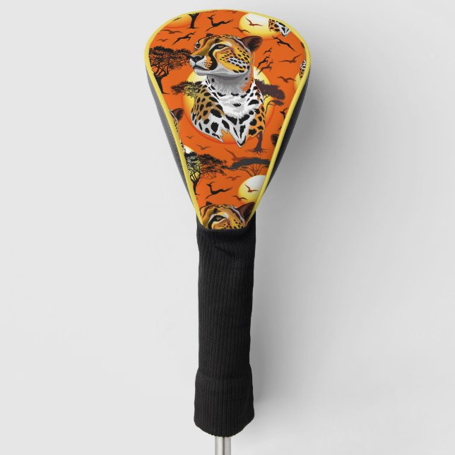 Couvre-club De Golf Cheetah African Feline Wild Animal (Devant)