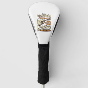 Couvre-club De Golf Chemise de conception de gravure vintage de guitar