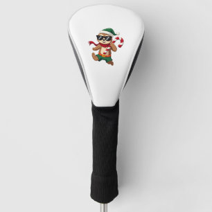 Couvre-club De Golf Chemise de Noël Paresseux Elfe Menthe Bonbon Cane