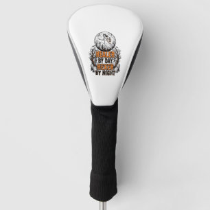 Couvre-club De Golf Chemise d'infirmière Halloween Gravure vintage Art