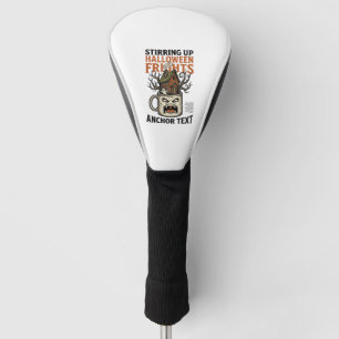 Couvre-club De Golf Chemise graphique de mug hanté Halloween Café effr